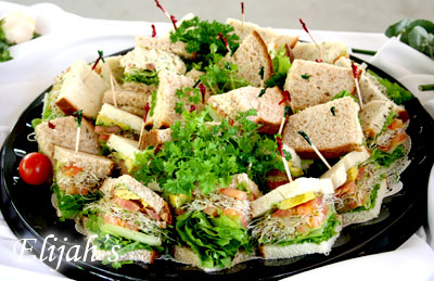 Elijah's Catering San Diego, Vegetarian Finger Sandwich Tray.